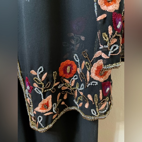 Gunit Fashions New York Beaded 3 pc Set Skirt Tank and Sheer Cardigan - Picture 2 of 10